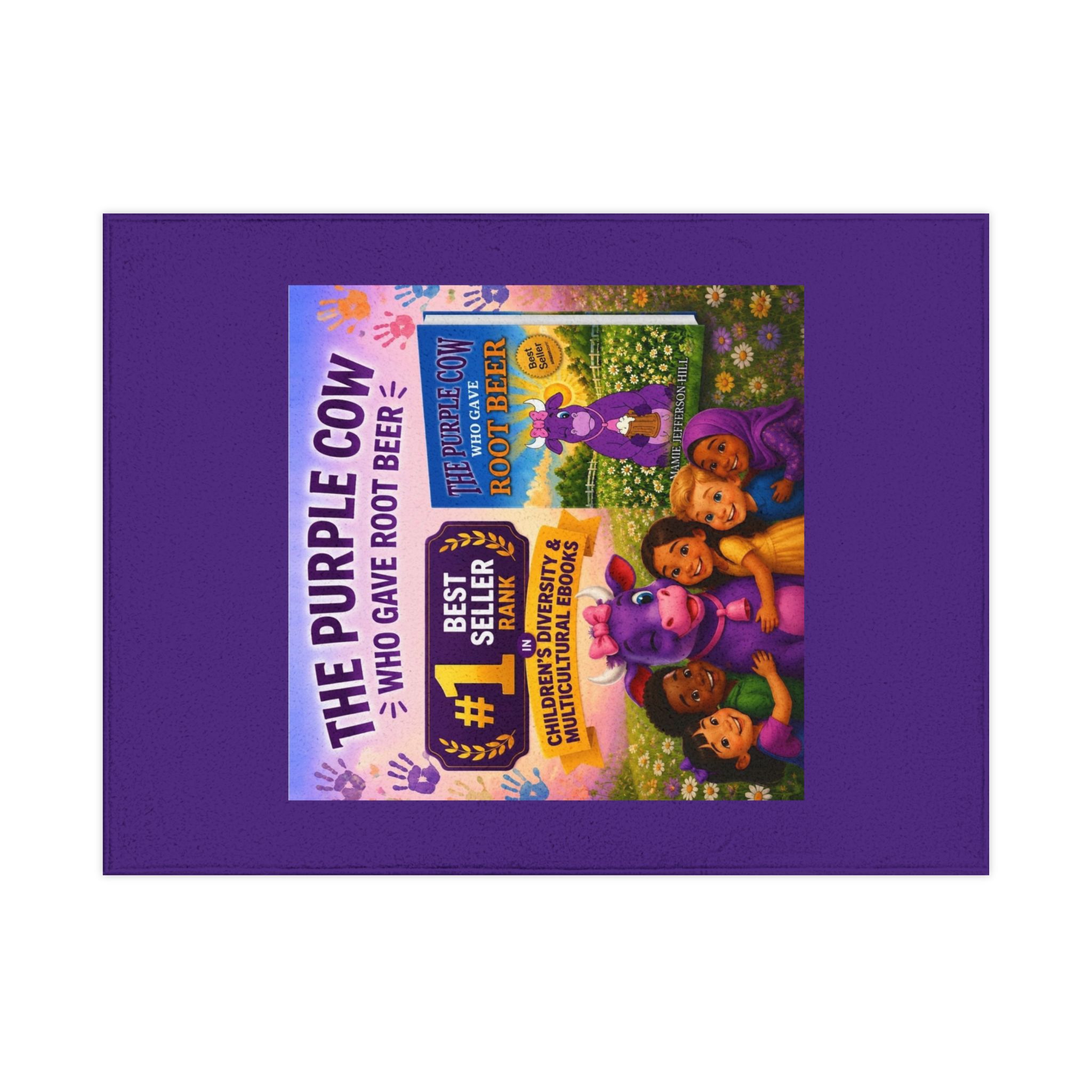 The Purple Cow Who Gave Root Beer Toddler Blanket - Image 2