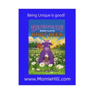 The Purple Cow Who Gave Root Beer Toddler Blanket