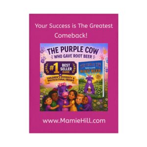 Toddler Blanket – The Purple Cow Who Gave Root Beer Storybook Design