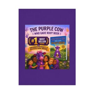 The Purple Cow Who Gave Root Beer Toddler Blanket