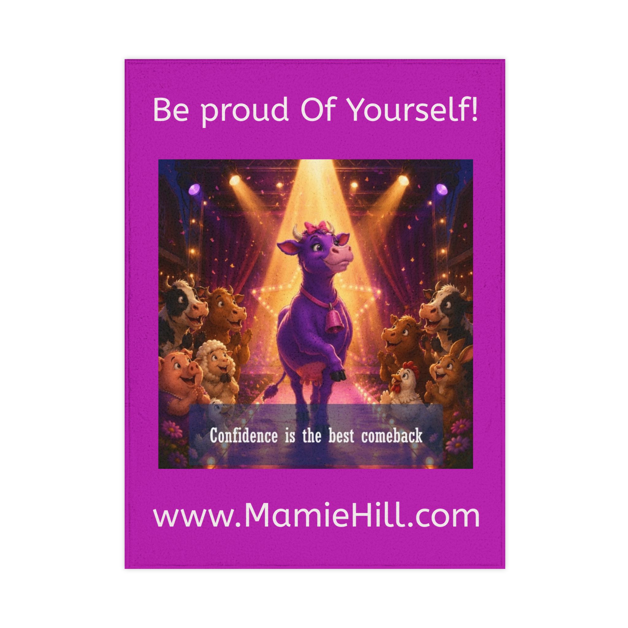 Be Proud of Yourself Confidence Kids Toddler Blanket