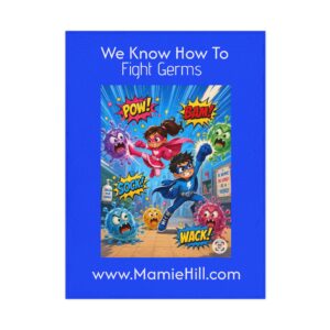 We Know How to Fight Germs Superhero Toddler Blanket
